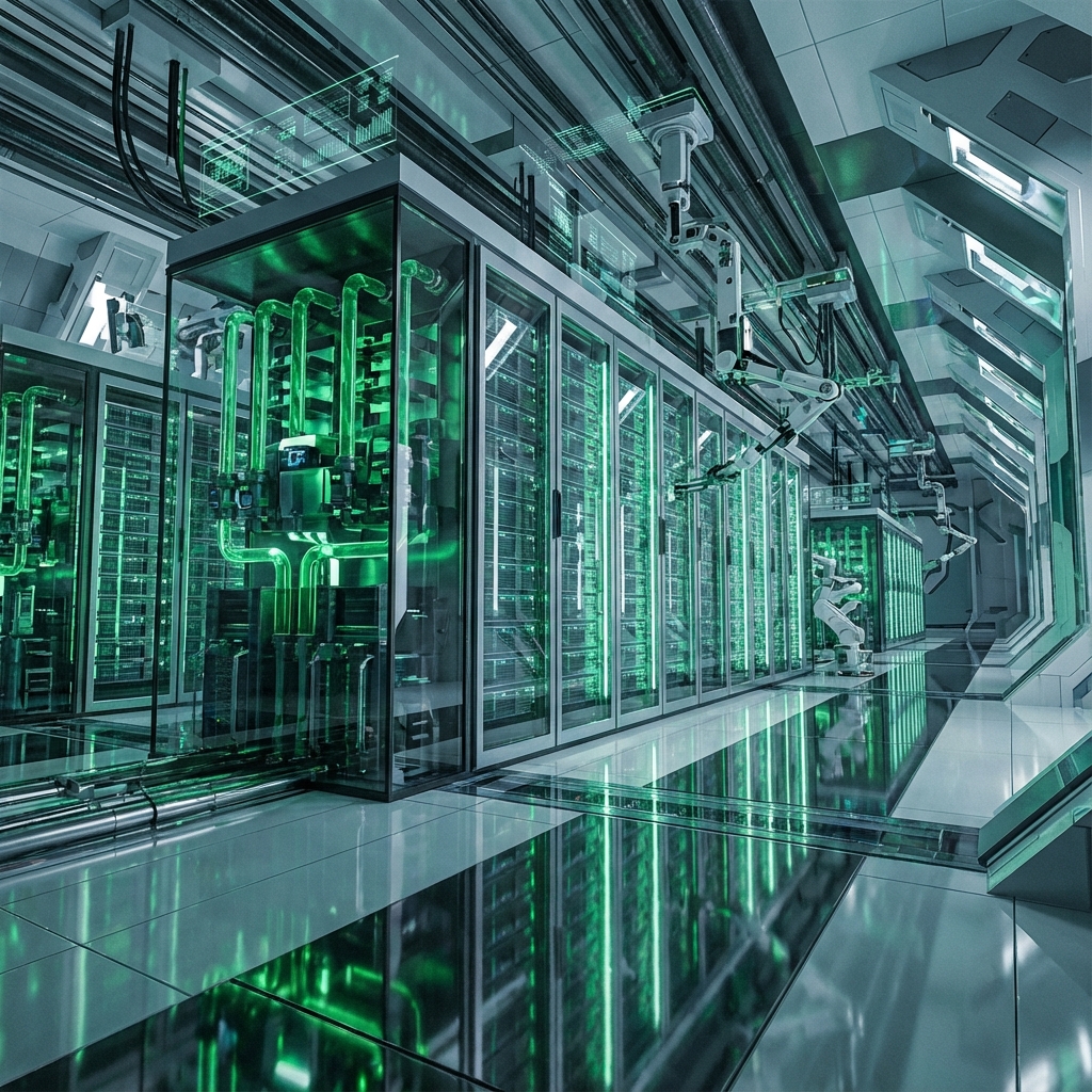 AI Compute Cluster with Liquid Cooling